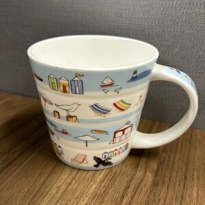 Crown Trent beach themed mug